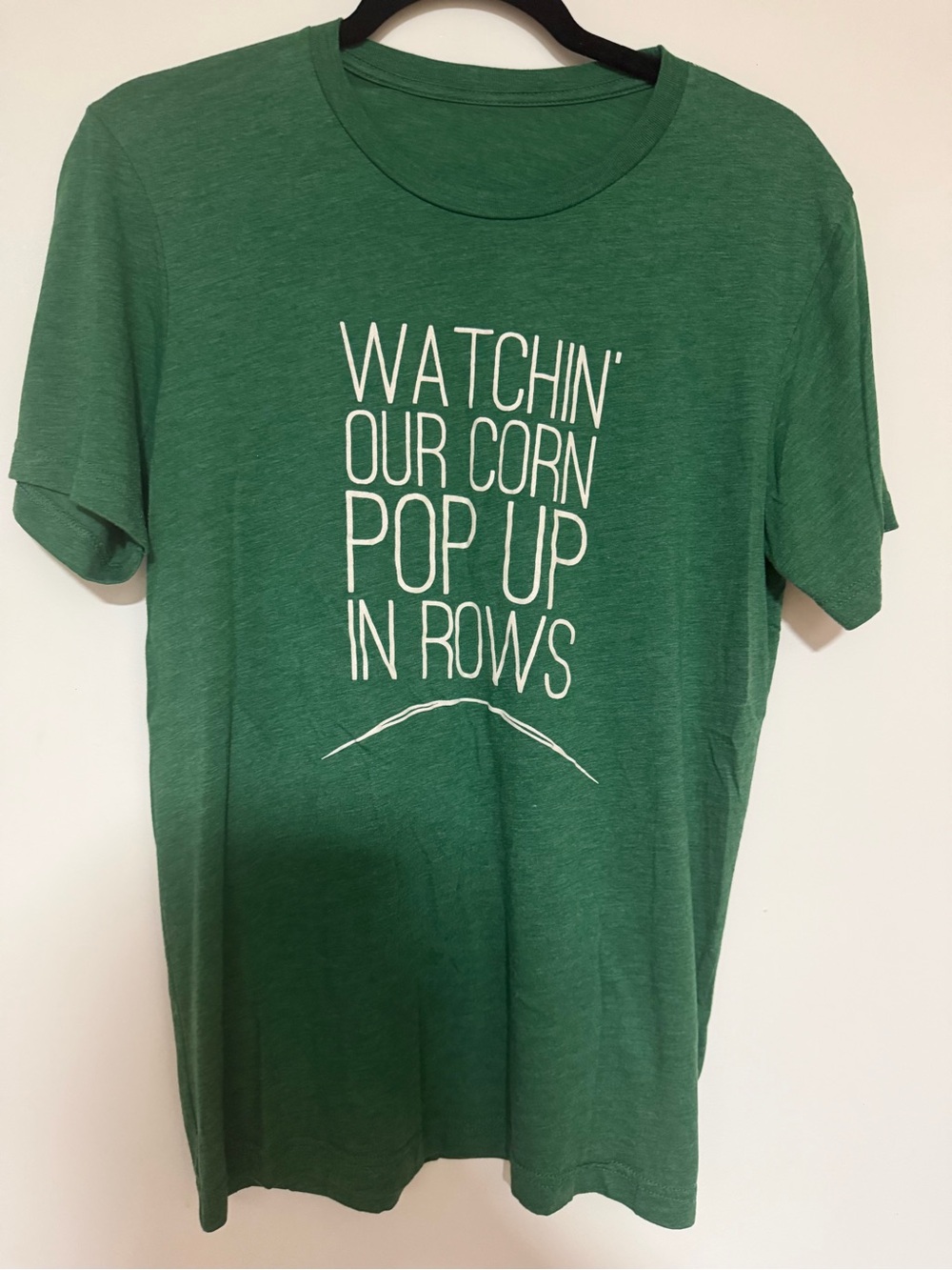 Bella Canvas Green Men's Graphic Tee with White Print